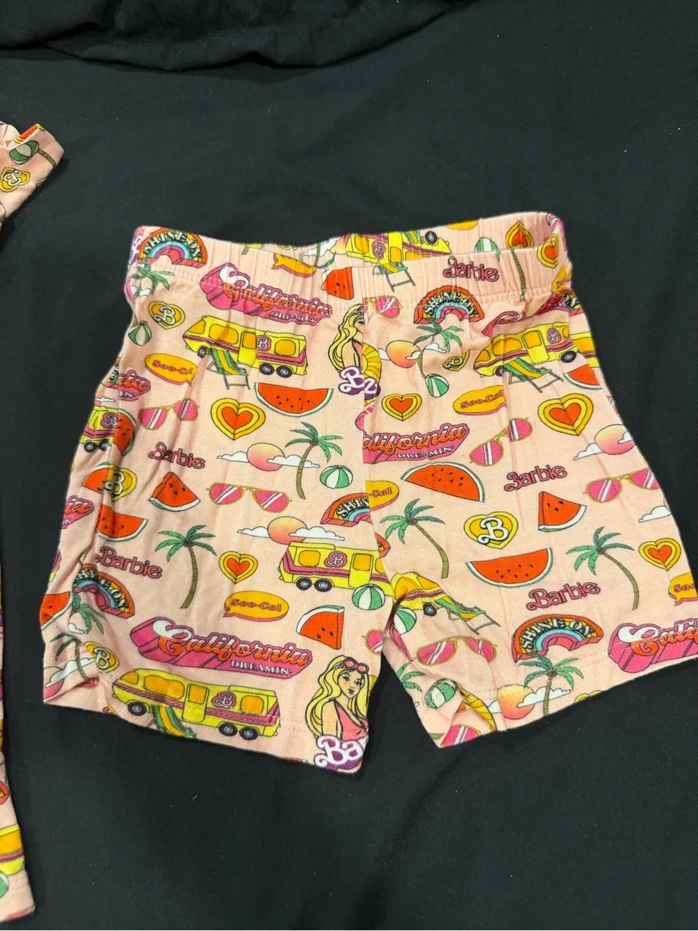 Posh Peanut Barbie California Dreamin' pajama set Size 2T EUC